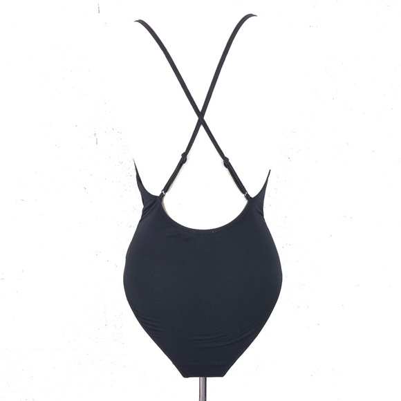 Kimchi Blue Sz S Black Body Suit, Deep V-Neck. - Picture 3 of 8